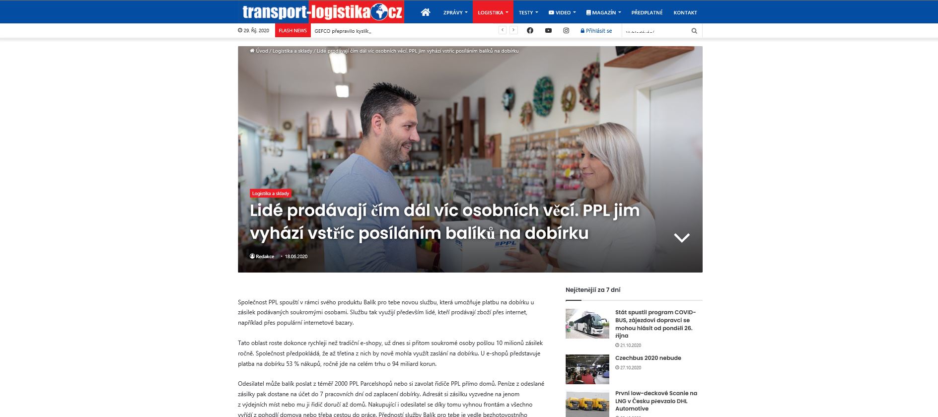 Článek transport-logistika.cz